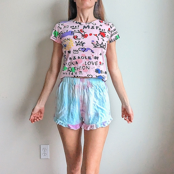 Shein Tye Dye Shorts - Picture 1 of 4